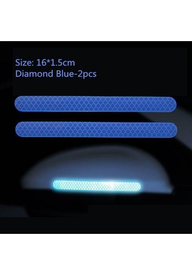 Sarı 2 Adet Araba Reflektör Yansıtıcı Etiket Dikiz Aynası Araç Kamyon Şerit Bant