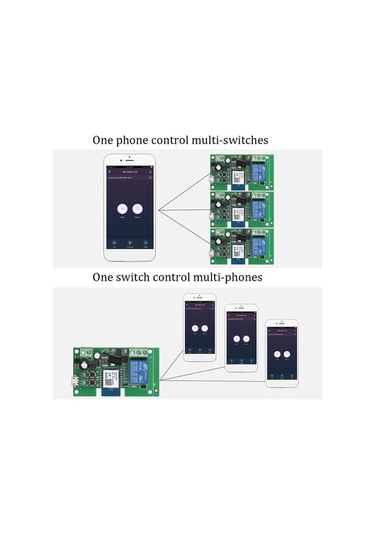 Dancemonkey Tuya Wifi Anahtar 1ch Dc5v-32v Zamanlayıcı, Alexa/google Home Uyumludur