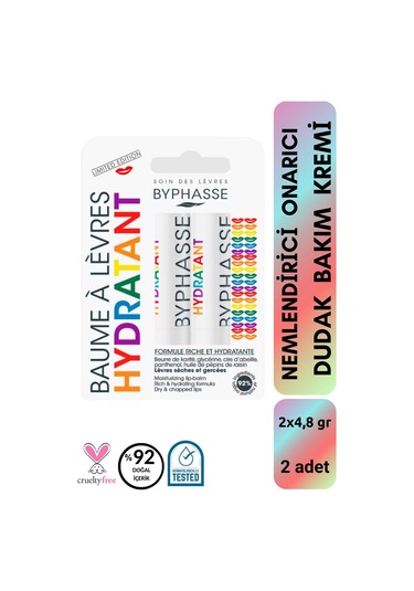 Byphasse Nemlendirici ve Onarıcı Dudak Bakım Kremi 2 x 4.8 G