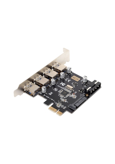 Cbtx 4 Port PCI-E USB 3.0 Hub PCI Express Genişletme Kartı Adaptörü