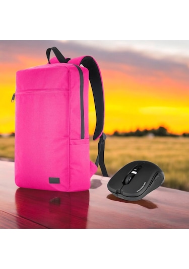 Classone Mila Pr-ek106 15,6'su Geçirmez Kumaş Fermuar Notebook Sı Pembe