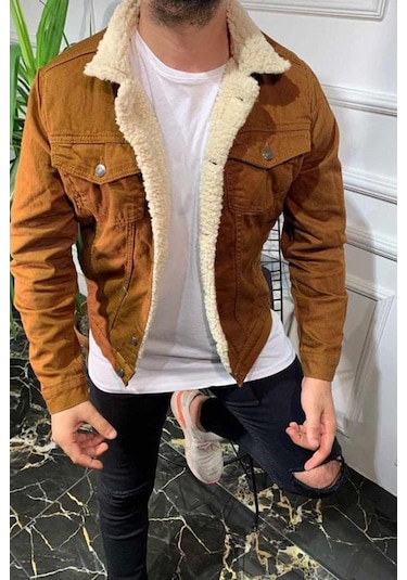 Alaska The Last Frontier R.lion Kürklü Kot Mont Premium Denim -- Açık Camel-- Açık Camel