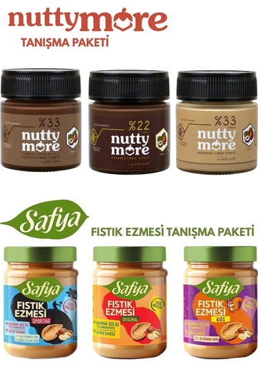 Nutty More Fındık Ezmesi & Safya Fıstık Ezmesi Tanışma Paketi
