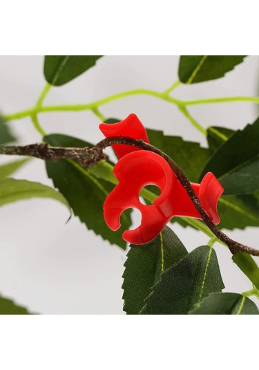 Folinda 20 Adet Plastik Bitki Büküm Klampları - Tohumluk, Seracılar Ve Bahçeler İçin Gövde Eğitici, 0.6 Cm'yi Geçmeyen Gövde Çapı, Renkli