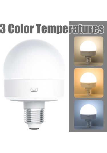 Inf Şarj Edilebilir Led Ampul, 3 Renk Sıcaklığı Ve Uzaktan Kumandalı E26/e27 Lamba Duyu Diğer