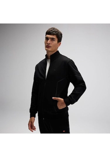 Ellesse Em545-bk Fermuarlı Erkek Sweatshirt - Siyah Siyah