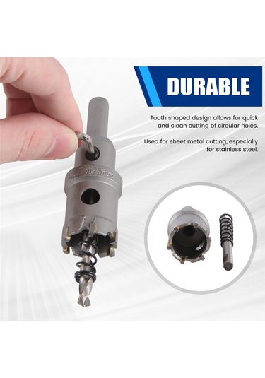 Sointeresting Karbür Uçlu Metal Kesici Paslanmaz Çelik Hss Matkap Ucu Delik Testeresi Delik Testeresi Boyutu: 25mm