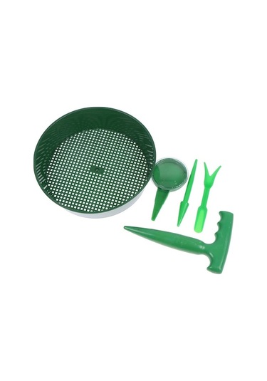 Ulzyvf Lebihmurah 4984 5 Adet/takım Bitki Tohum Ekici Ekici Toprak Elek El Düzenlenen Çiçek Çim Bitki Ekme Makinesi Karşılaşma, Pratik Tasarım