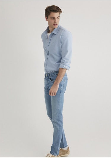 Mavi - Mavi Örme Gömlek 0210294-70730 Mavi
