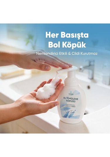 Synem Soft Touch Kremsi Nemlendirici  El Temizleme Köpüğü 300 ML