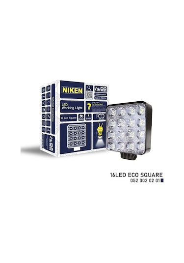 Niken Çalışma Lambası Eco 16 Ledli Kare - Ekolmaks