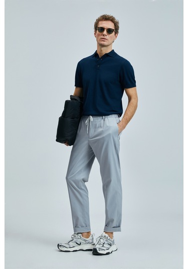 Lufian Glen Smart Erkek Chino Pantolon Slim Fit Gri Gri 111190336100150 Gri