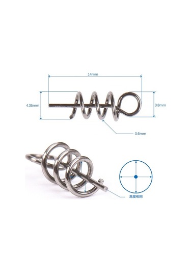 Novahub Balık Tutkunları İçin 50 Adet Paslanmaz Çelik İğne Seti 14mm, Hızlı Montaj İğneler