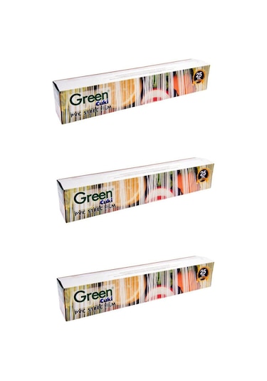 Green Pvc Streç Film Folyo 9 Mikron 3'lü 45 CM x 300 M