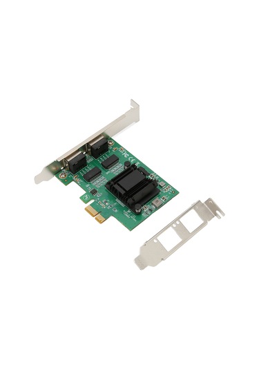 Geeroyoo Intel 82571eb Pcıe Çift Rj45 Port Ethernet Kartı - 10/100/1000 Mbps, Vlan, 100m Mesafe, Windows/linux Desteği