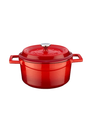 Lava Döküm Yuvarlak Tencere Trendy 20 CM