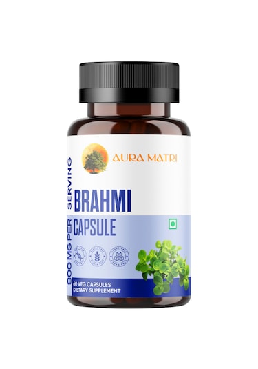 Gotu Kola, Brahmi Bacopa Monnieri, Katkısız 400 Mg,60 Kapsül