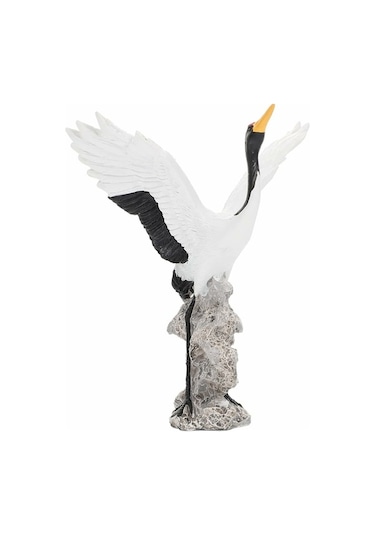 Pazly El Yapımı Beyaz Turna Bonsai Heykeli - Ev & Bahçe Dekoru