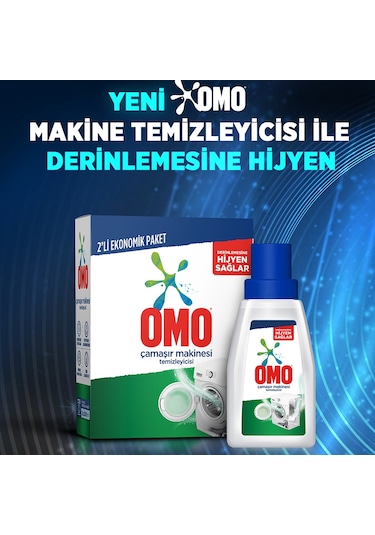 Omo Çamaşır Makinesi Temizleyicisi 2 x 400 ML