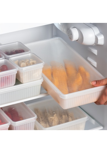 Porsima 2011 8'li Buzluk Buzdolabı Düzenleyici Saklama Kabı Beyaz