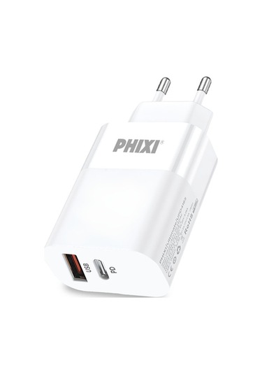 Phixi UPD4165 Ultimate 65 W PD Çift Çıkışlı Hızlı Şarj Adaptörü
