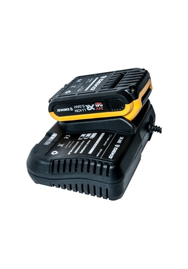 Deko XR 24V 5 Ah Li-ion Çift Akülü Darbeli Vidalama Sarı