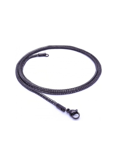 Fm Yılan Zincir Modeli Çelik Kolye 2mm 3183cek038 Siyah