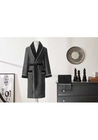 Özdilek Maskülen Erkek Bornoz Seti 479846 Siyah