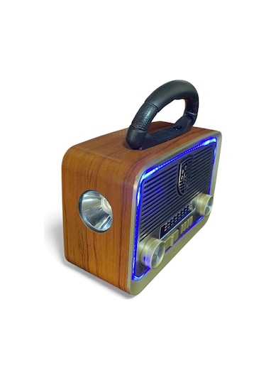 Güneş Panelli 19 Cm 3 Bant Nostajik Usb Bluetooth Radyo 3016