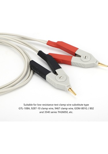 Tenfowee Dört Terminol Dijital Köprü Test Kablosu, Düşük Direnc Testi İçin Hassas Tester Bağlantı Kablosu Gtl-108a, 9287-10, 9467 Uyumlu
