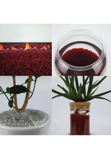 Ateş Çukuru Vazo Dolguları İçin Yüksek Parlaklık Yuvarlak Ateş Cam Taşlar, 36mm, 1pound Kavanoz Kobalt Mavisi