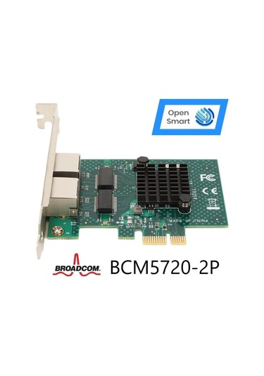 Open Smart 2 Port Broadcom BCM5720-2P Ethernet Kart - OPS7287BCM