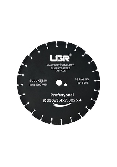 Ugr Elmas Daire Testere asfalt 400x25.4x4.0x2.6 MM
