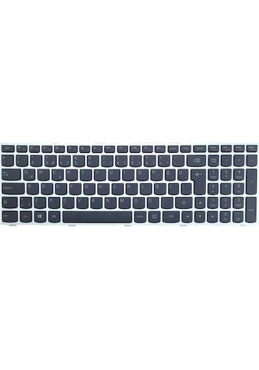 Lenovo Uyumlu Z50-70, Z5070 Type 20354, 80E7 Klavye (Gümüş)