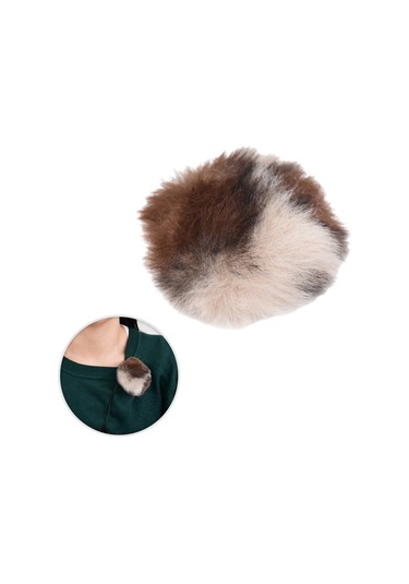 Mufunye Mikrofon Rüzgarlığı Tüylü Rüzgarlık Mikrofon Kılıfı Klipsli Yaka Mikrofonu İçin H