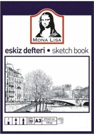 Mona Lisa Eskiz Defteri 120 Gr 50 Yaprak - A3