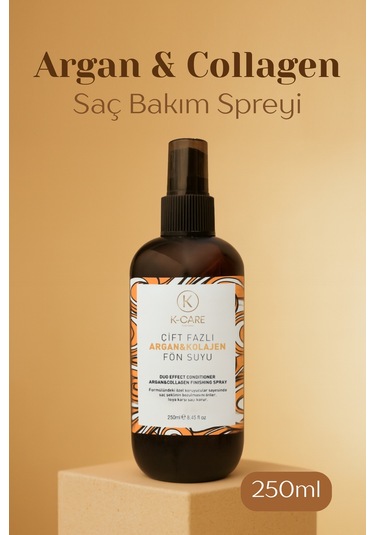 K K-care Cosmetics Argan & Collagen Bağ Onarıcı Saç Bakım Spreyi 250 ML