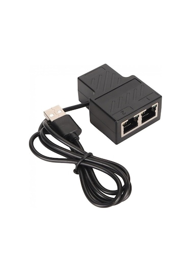 2 Port Rj45 Ethernet 100 Mbps Splitter Rj45 Ayırıcı 1 Giriş 2 Çıkış