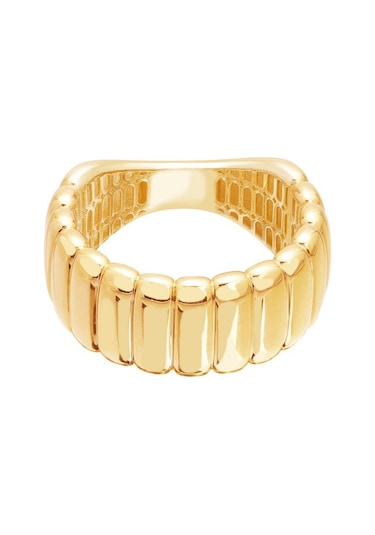Gülaylar Diamond Line 527179821 Sarı Altın 14 Ayar Trend Yüzük