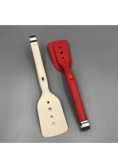 Youmex Gri 2'li Multifonksiyonlu Mutfak Aleti: Izgara, Omlet, Pizza Ve Biftek İçin Isı Dayanıklı Silikon Spatula Ve夹 Gri