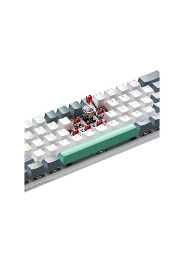 Machenike K500-B61W Tri-Mode Red Switch RGB İngilizce Oyuncu Klavye