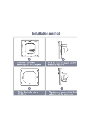 Gajeena Wifi Akıllı Isıtma Kontrol Paneli - Tuya Uygulaması İle 3a Su Isıtma, Beyaz Arka Işık, Dokunmatik Sensörlü Sıcaklık Regülatörü