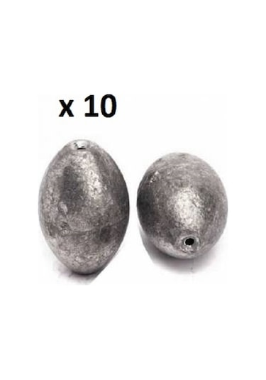 Çapa Zeytin Tipi Olta Kurşunu 10GR-10'lu Pake