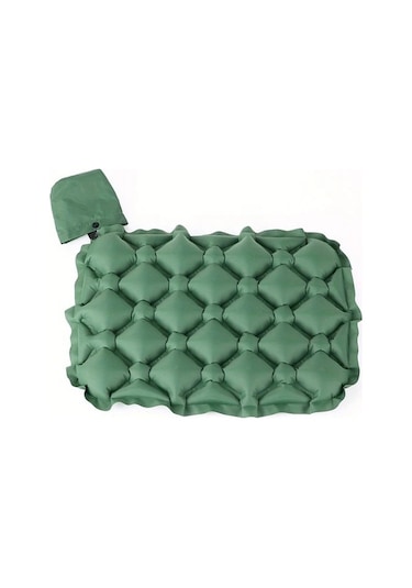 Chuangyinshop Hafif Şişme Koltuk Minderi - Gri Kamp Plaj Sandalyesi Katlanır Portatif Gri