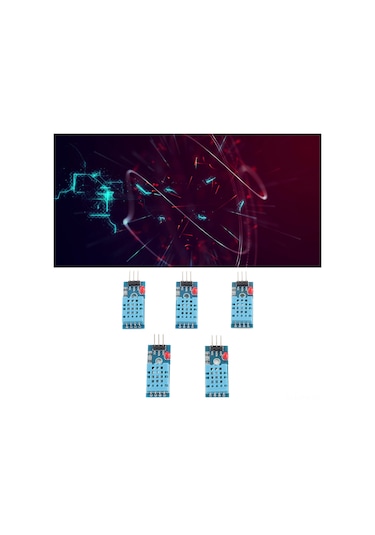 Moveevo 5 Adet Dht11 Sıcaklık Nem Sensörü Modülü: Hassas Ölçüm, Kalibrasyon Özelliği Ve Basit Entegreasyon