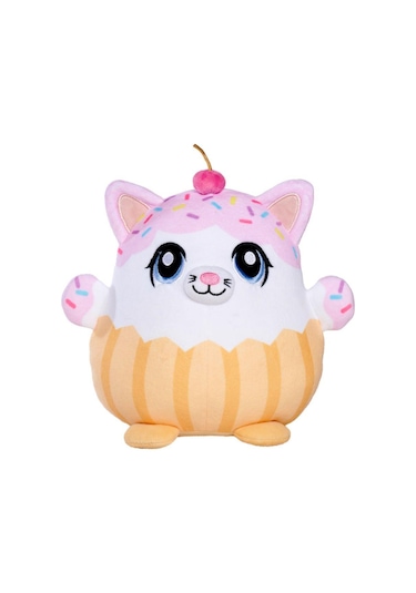 "nicotoy Cute Softies Animals 24cm 2ass. Cup Cake Kedi Çok Renkli