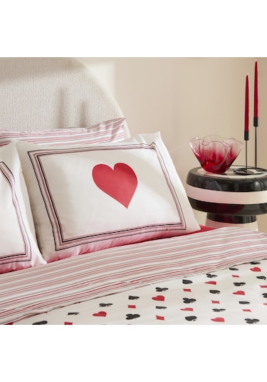 Sarah Anderson Chance Çift Kişilik Nevresim Takımı Beyaz Beyaz