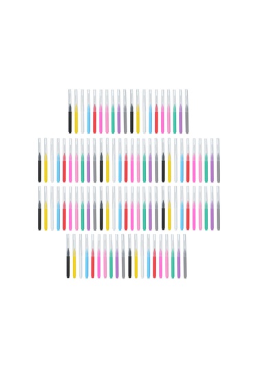 Wezone Yumuşak Kıllı Diş Arası Fırçası - 100'lü Paket, 10 Renk Seçeneği İle Ağız Sağlığı Ve Hijyen