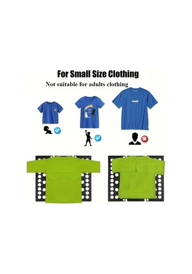 Cordial Black Katlanır Plastik Giysi Düzenleyici, T-shirt Gömlek Pantolon Katlama Tahtası