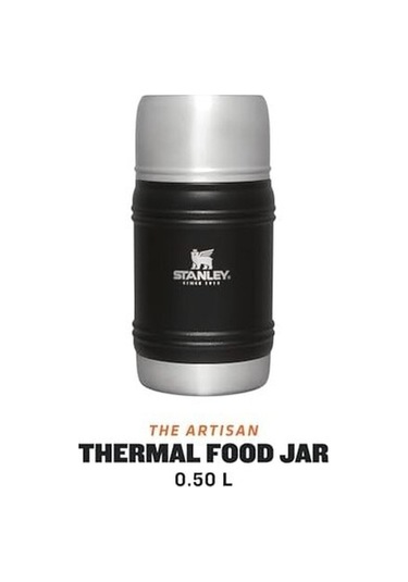 The Artisan Paslanmaz Çelik Yemek Termosu, 0.50 Lt Siyah
